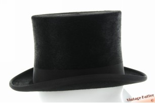 Melusine hoge hoed tophat Christys' London zwart haarvilt 58-59 [nieuw]